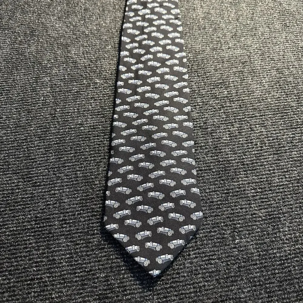 Brooks Brothers Makers Tie Silk Men's Tie Vintage Car Antique Racecar USA